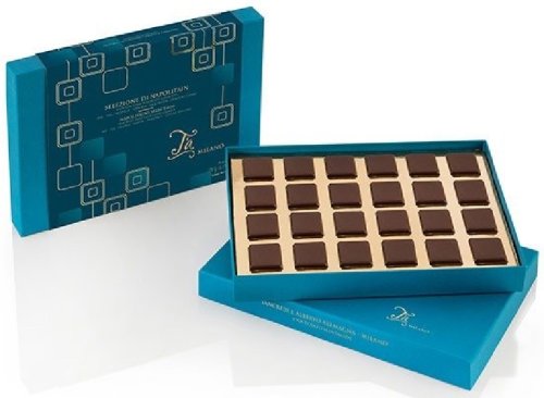 Cutie cu selectie de tablete de ciocolata neagra - diferite arome | T'A Milano