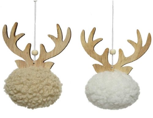 Decoratiune - ball reindeer - mai multe culori | kaemingk