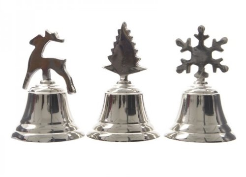 Decoratiune - bell aluminium christmas - mai multe modele | kaemingk