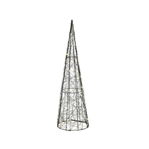 Decoratiune - big and bright microled - metal wire cone - warm white, 40 cm | kaemingk