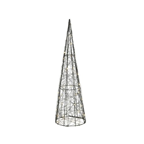 Decoratiune - big and bright microled - metal wire cone - warm white, 60 cm | kaemingk