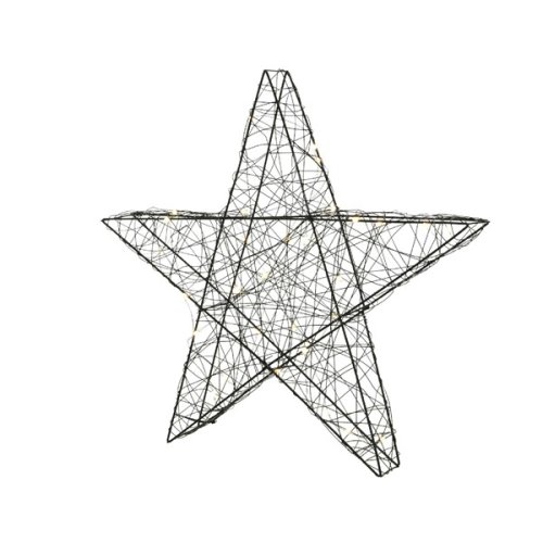 Decoratiune - big and bright microled - metal wire star - warm white | kaemingk