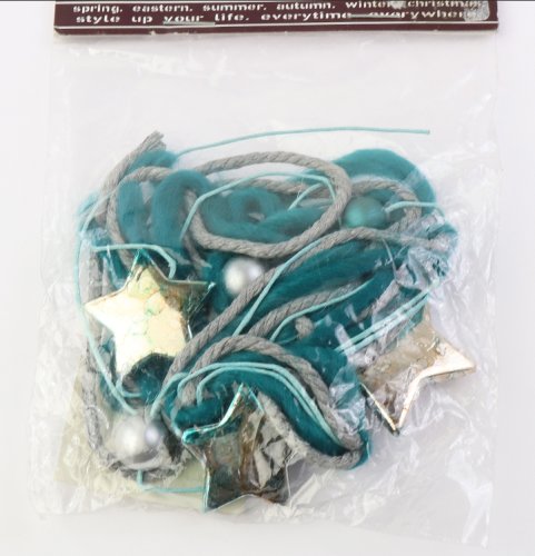 Decoratiune Craciun - Garland Stars Pearls, curacao, 120cm | Pusteblume