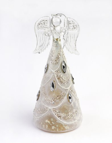 Decoratiune Craciun - Glass Angel with Light | Everbright Gifts