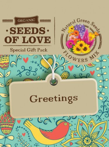 Felicitare Eco - Seeds of Love - Greetings | Natural Green Seeds