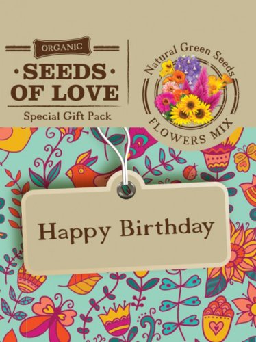 Felicitare Eco - Seeds of Love - Happy Birthday | Natural Green Seeds