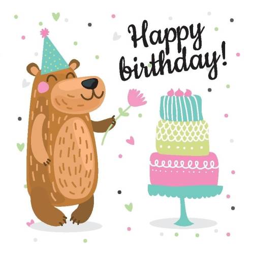Felicitare - Happy Birthday ursulet | Felicis