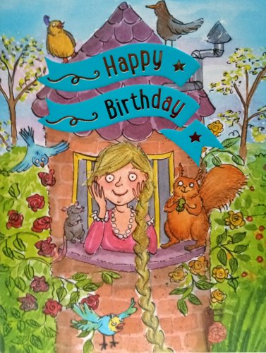 Felicitare interactiva - Rapunzel - Happy Birthday | Cardoo