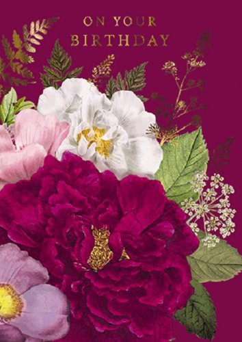 Felicitare - Magenta Floral Bunch | Great British Card Company