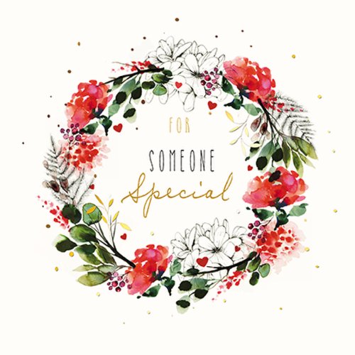 Felicitare - Someone Special - Flower Wreath | Great British Card Company