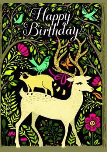 Festival of Britain Greeting Card: Magnificent Deer | Roger La Borde