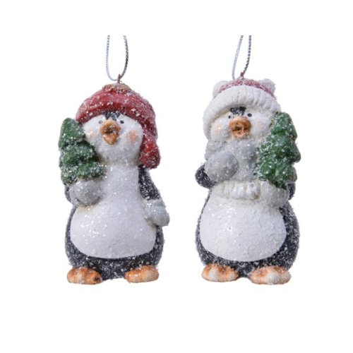Figurina decorativa - Penguin Terracotta Snow - mai multe modele | Kaemingk