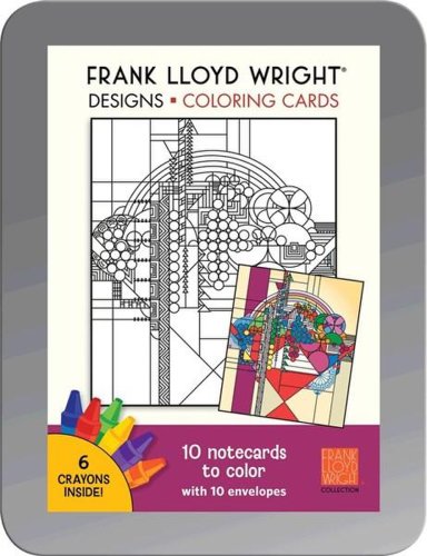 Frank Lloyd Wright - Designs Coloring Cards | Pomegranate