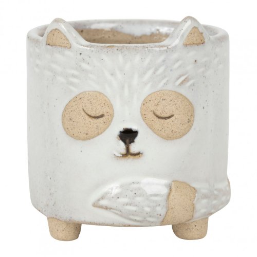 Ghiveci - flower pot bear cub nature grey d11xh11 stoneware | sema design