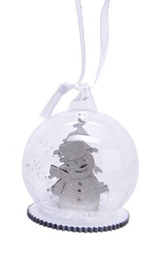 Glob decorativ - Bauble Glass - Snowman - Om Zapada | Kaemingk