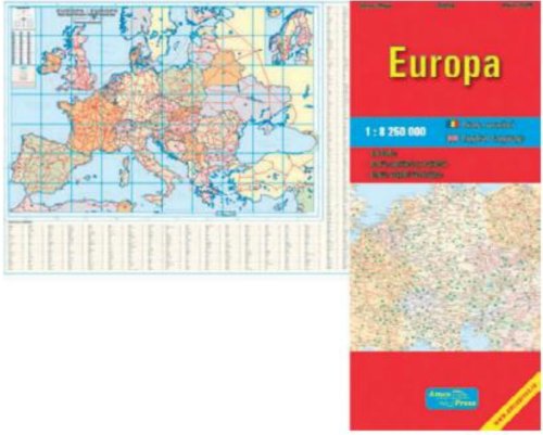 Harta feroviara - Europa + harta politica | 