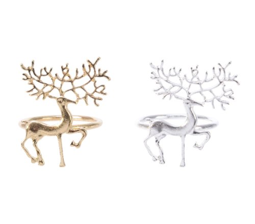 Inel pentru servetele - Alloy Reindeer, doua culori | Kaemingk