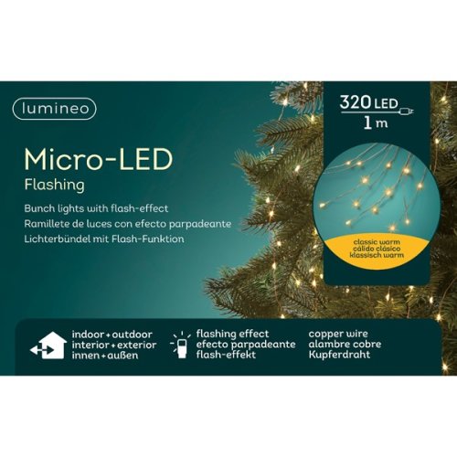 Instalatie decorativa - Micro LED Bunch Lights Flashing Effect - Outdoor | Kaemingk