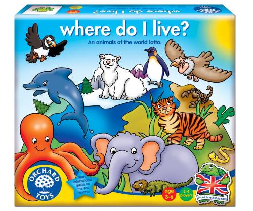 Joc educativ habitat - Where do i live? | Orchard Toys