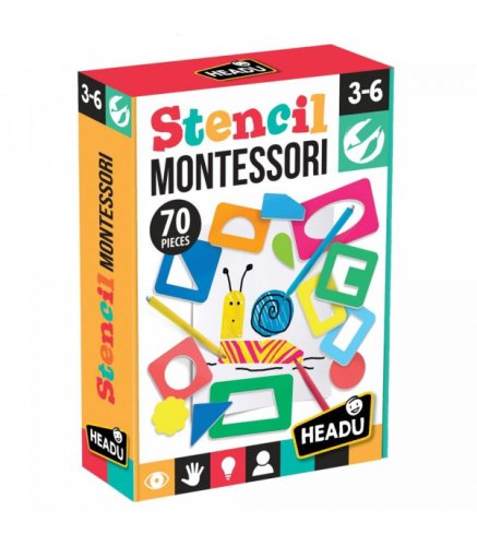 Joc educativ - Stencil Montessori | Headu