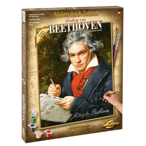 Kit pictura cu numere - Ludwig van Beethoven, 40x50 cm | Schipper