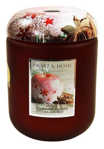 Lumanare medie parfumata - Aroma de mar glazurat | Heart and Home
