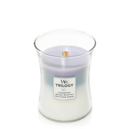 Lumanare parfumata - Medium Jar - Trilogy Calming Retreat | WoodWick