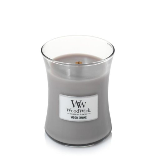 Lumanare parfumata - Medium Jar - Wood Smoke | WoodWick