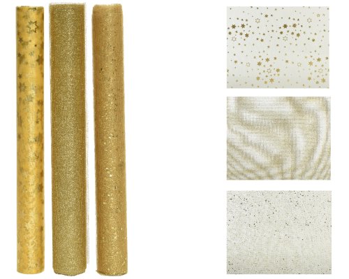 Material textil - Deco Fabric Gold - mai multe modele | Kaemingk