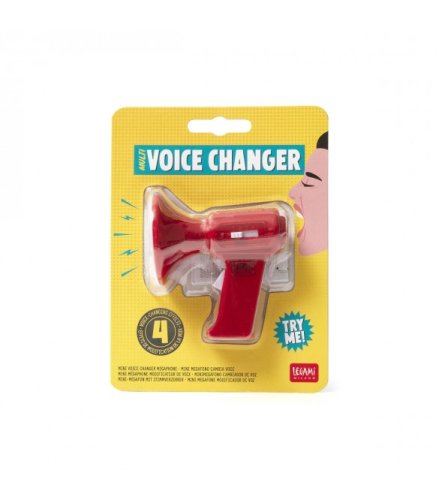  Mini megafon cu schimbator de voce rosu | Legami