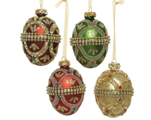 Ornament brad - Glass Matt Color Belt with Diamond - Glitter - Beads - Gems, mai multe culori | Kaemingk