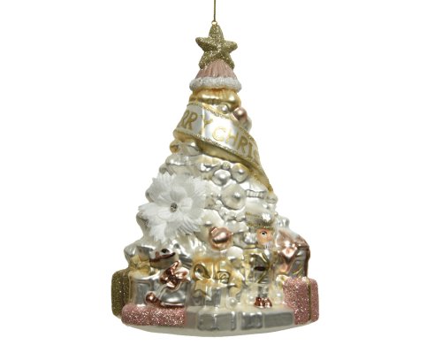 Ornament brad - Tree Glass Glitter, Beads, Diamonds | Kaemingk