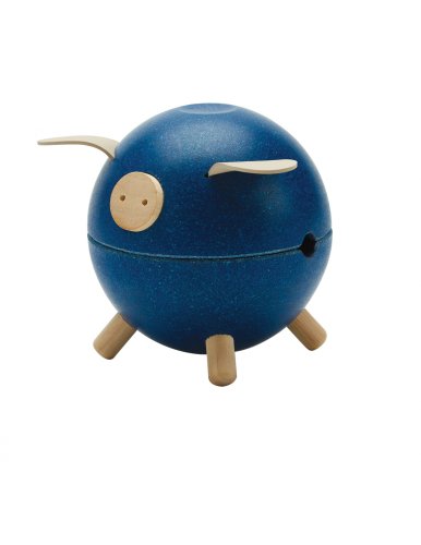 Pusculita - Piggy Bank - Albastru | Plan Toys