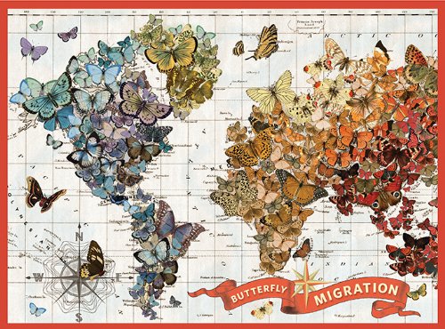 Puzzle 1000 piese - Wendy Gold Butterfly Migration | Galison