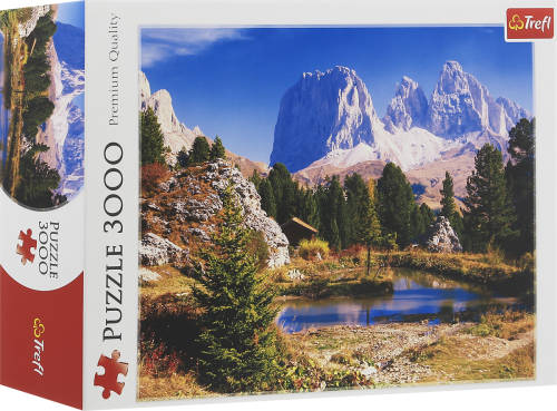 Puzzle 3000 piese - Un lac in Dolomites | Trefl