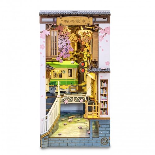 Puzzle 3D - DIY Book Nook - Sakura Densya | Rolife