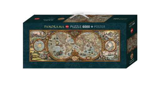 Puzzle 6000 piese - Hemisphere Map | Heye