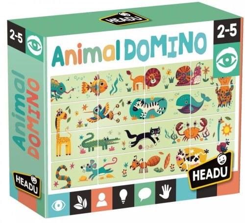 Puzzle educativ - Animal Domino | Headu