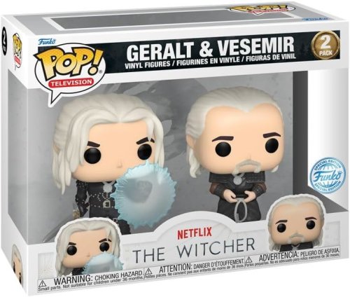 Set 2 figurine - The Witcher - Geralt and Vesemir | Funko