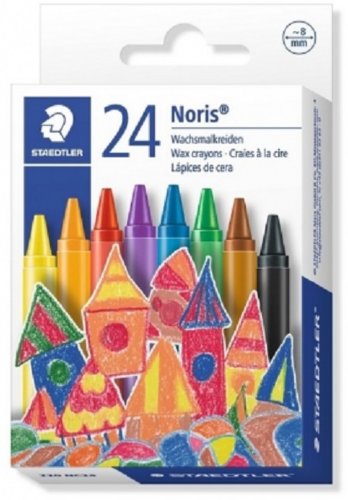 Set 24 creioane colorate cerate - Noris | Staedtler