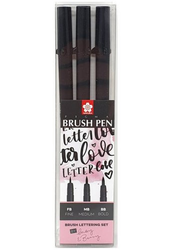 Set 3 carioci - Pigma Brush Pen | Sakura