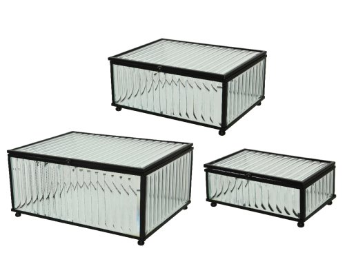 Set 3 cutii de depozitare - Storage box glass | Kaemingk