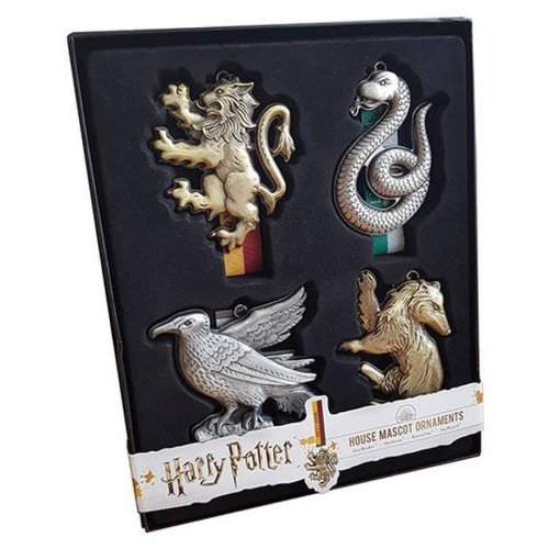 Set 4 decoratiuni - Harry Potter - House Mascot Ornaments | The Noble Collection