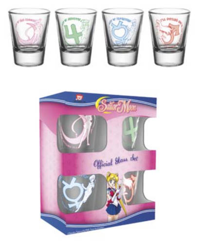 Set 4 Pahare pentru Shoturi - Sailor Moon , 20 ml | GB Eye