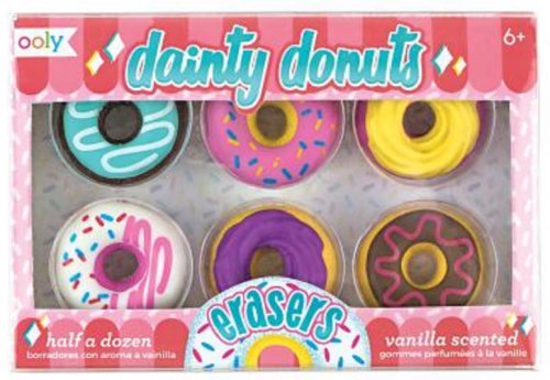 Set 6 radiere parfumate - Dainty Donuts | Ooly