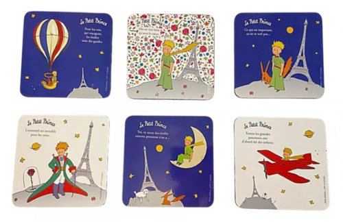 Set 6 suporturi de pahar - Le Petit Prince A Paris | Kiub