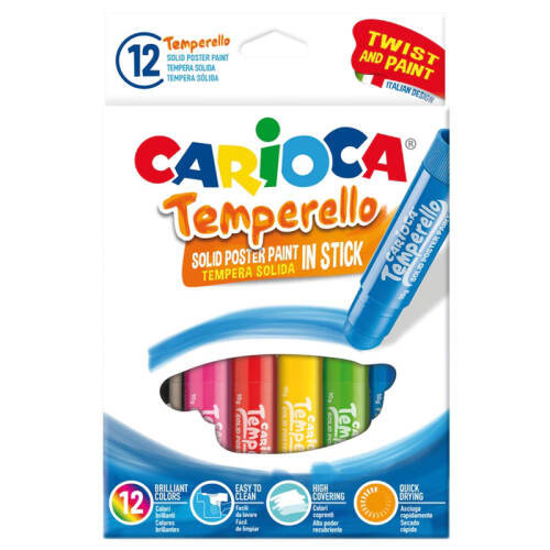 Set creioane tempera - Temperello, 12 culori | Carioca