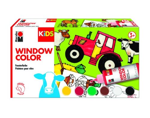 Set vopsea - Kids Window Color - Farmer | Marabu