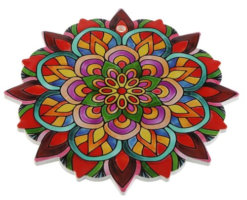 Suport din ceramica pentru vesela - Mandala - Rosu | Versa