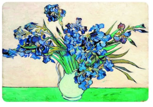 Suport farfurie - Van Gogh - Vase avec iris | Cartexpo